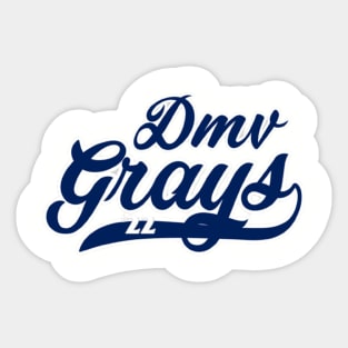 Box Lacrosse College Team - DMV GRAYS Sticker